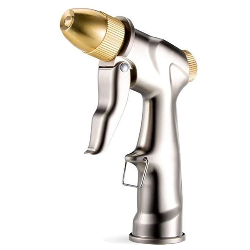 高压洗车水枪头 家用洗车水枪 园林浇花工具纯铜合金电镀水枪头