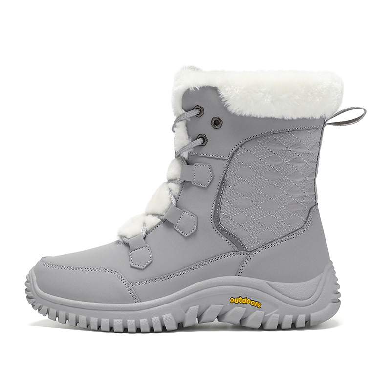 Zapatas de montaña transfronterizas, botas de nieve al aire libre, zapatas de esquí impermeables a prueba de frío, equipos de viaje de -40 grados para hombres y mujeres