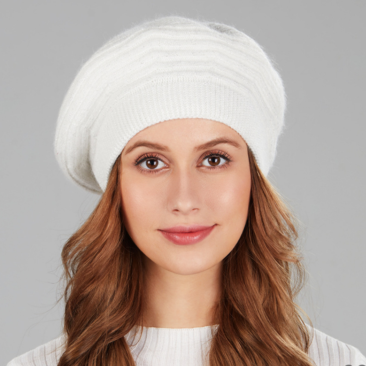 Unisex Padodo Wollstrickmütze warme Beanie für Damen_voghion.com