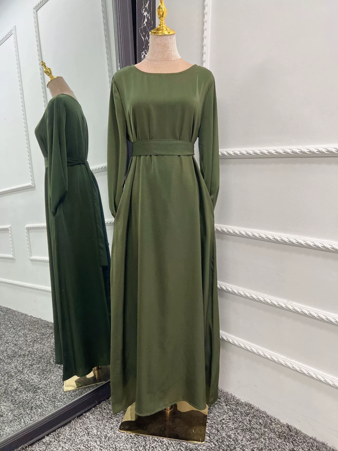 Платье базового однотонного цвета, 2022 год, AliExpress, европейский стиль, плюс размер
