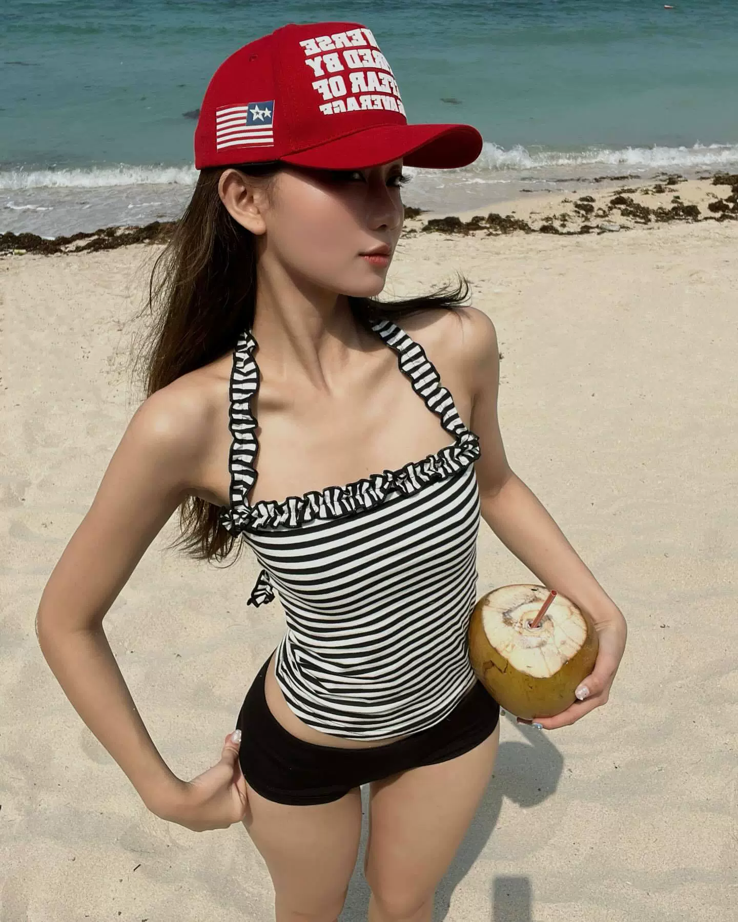 Sexy split cute swimwear, slim fit