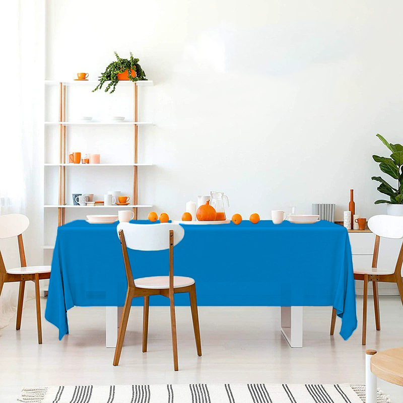 Mantel Desechable de Color Sólido, Mantel de Plástico PE Impermeable y Resistente al Aceite, Engrosado, para Hotel, Hogar, Fiesta, Venta al por Mayor, Mesa de Comedor