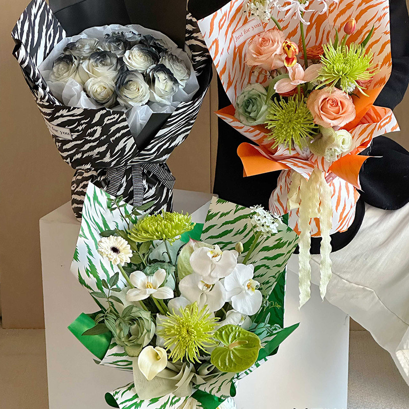 Huasei Yuyin papel de color impermeable estilo coreano flor de embalaje floral ramo floral material de embalaje floral al por mayor