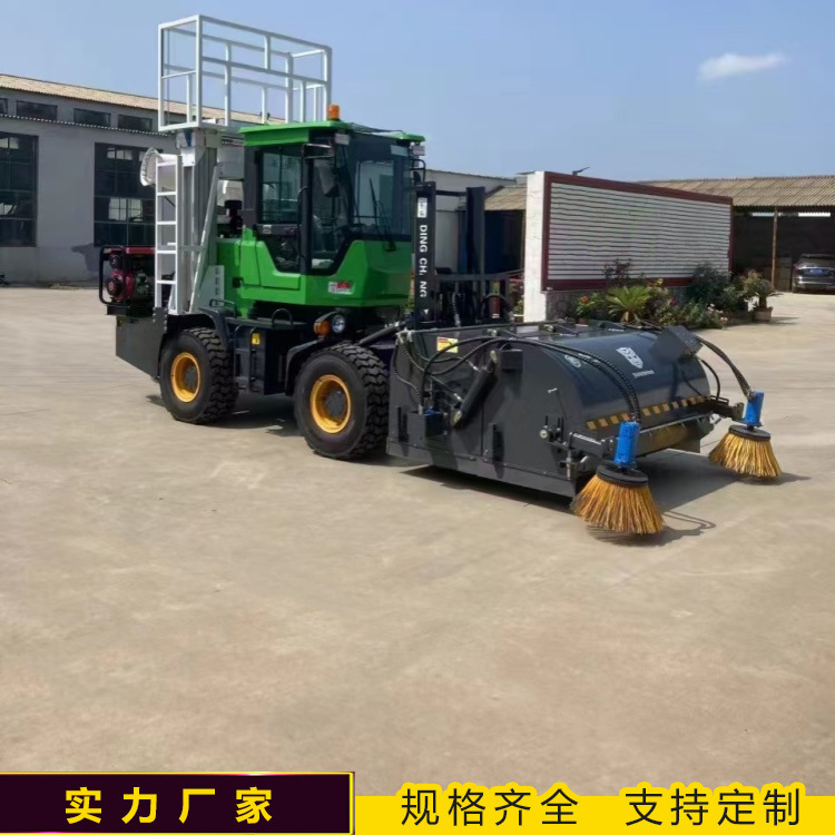 临工柳工龙工50铲车改装请扫器3吨叉车加装1.8米扫地机隧道清扫车