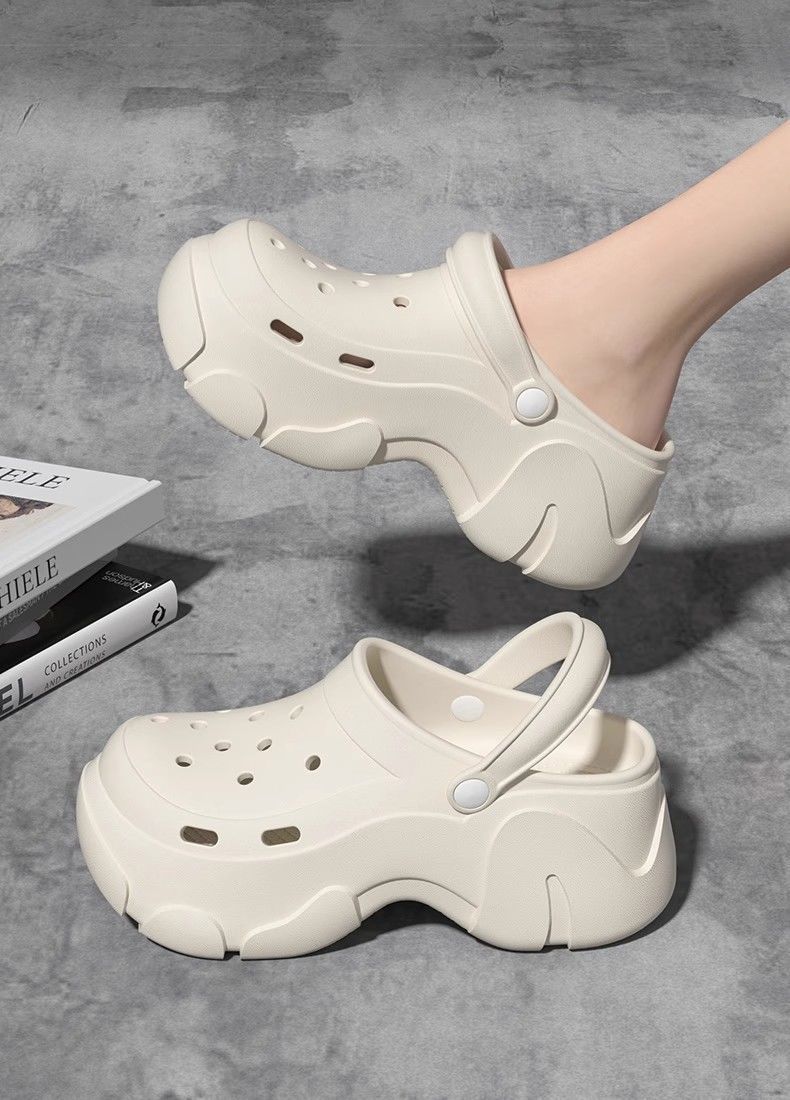 7 cm 두꺼운 여성뮬슬리퍼형샌들