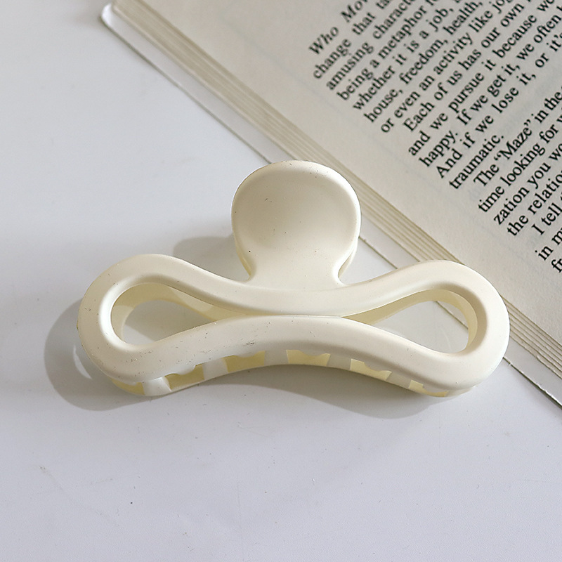 Internet celebridad clip de pelo francés de las mujeres de gran parte posterior de la cabeza horquilla clip de tiburón de alto grado agarre del pelo clip de pelo tocado