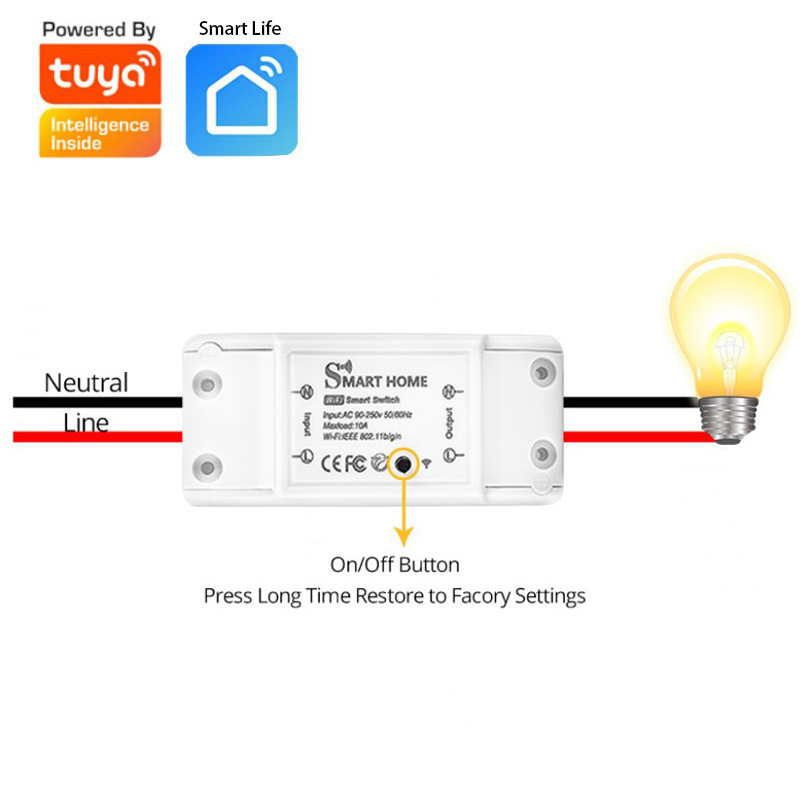 WiFi Bluetooth デュアルモードスイッチスイッチ Tuya WIFI スイッチ + RF433 Tuya スマートスイッチ|undefined