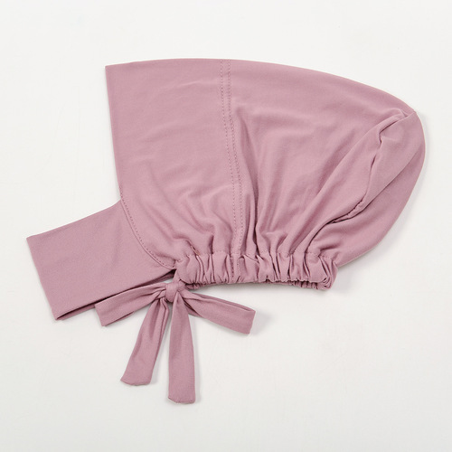 Alibaba.com New Multicolor Elasticated Band Silk Milk Collar Neck Scarf Adjustable Rear Hair Concealing Base Hat Headscarf