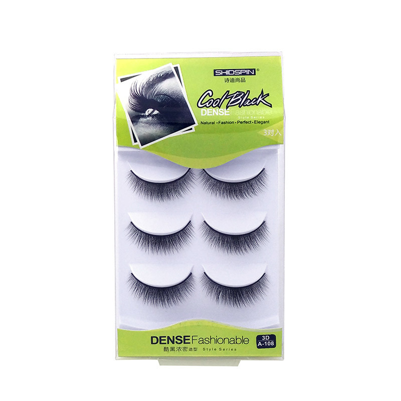 25g Weight False Eyelashes Makeup Tools Types Thick Natural Cross Length 3 Pairs Mink Hair False Eyelashes