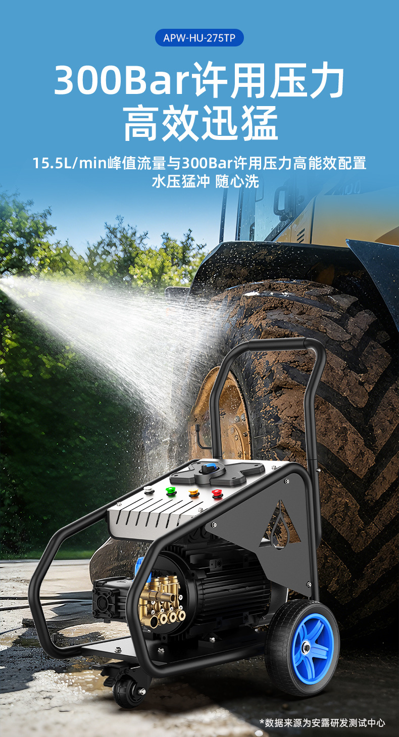 Anlu car washer is a household high-pressure, high-power portable cleaning machine, 220V car wash water gun, car wash tool, water pump