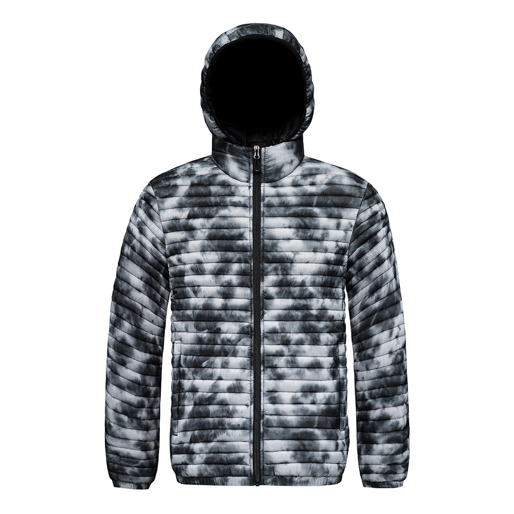 Rib Suit Padded Jacket Men's Removable Cap Thickened Camouflage Padded Jacket Men_voghion.com