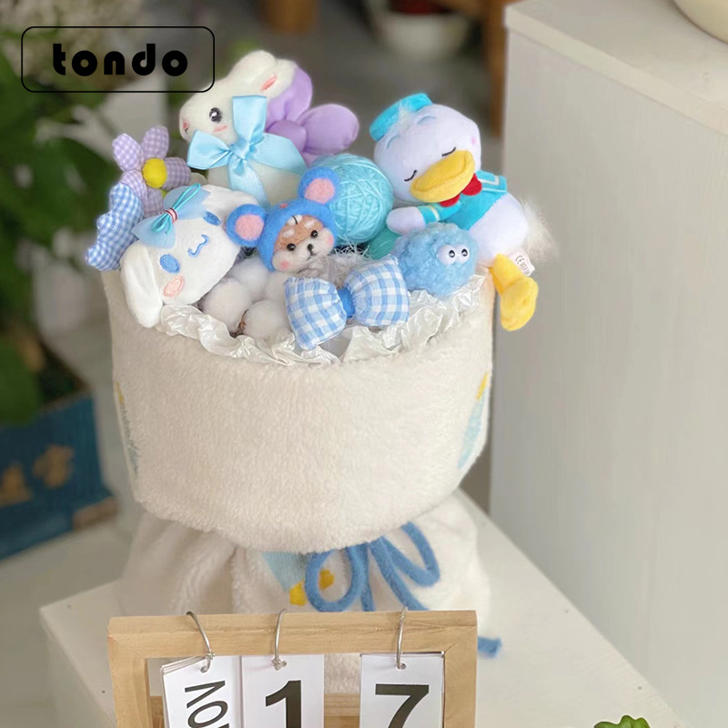 (procesamiento de liquidación) productos terminados 1 de junio día de los niños muñeca ramo de flores regalo para jardín de infantes muñeca ramo de flores para niños