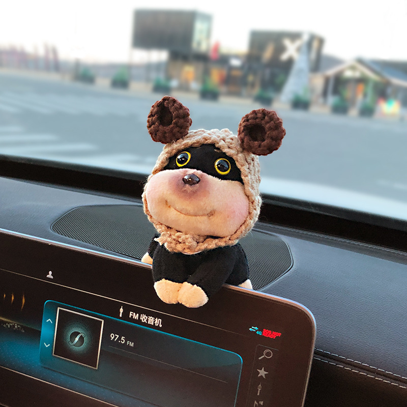 2025 nuevo estilo abeja perro decoración de coche consola central de coche pantalla muñeca de coche muñeca de coche muñeca