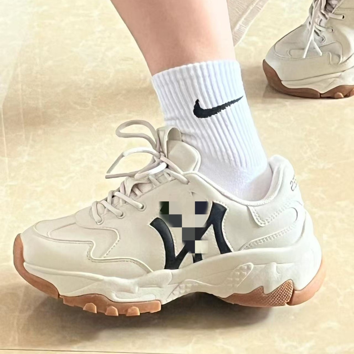 Putian MLB men's and women's sports and casual shoes, lightweight, height-increasing, thick-soled, dad shoes, new style, versatile for couples