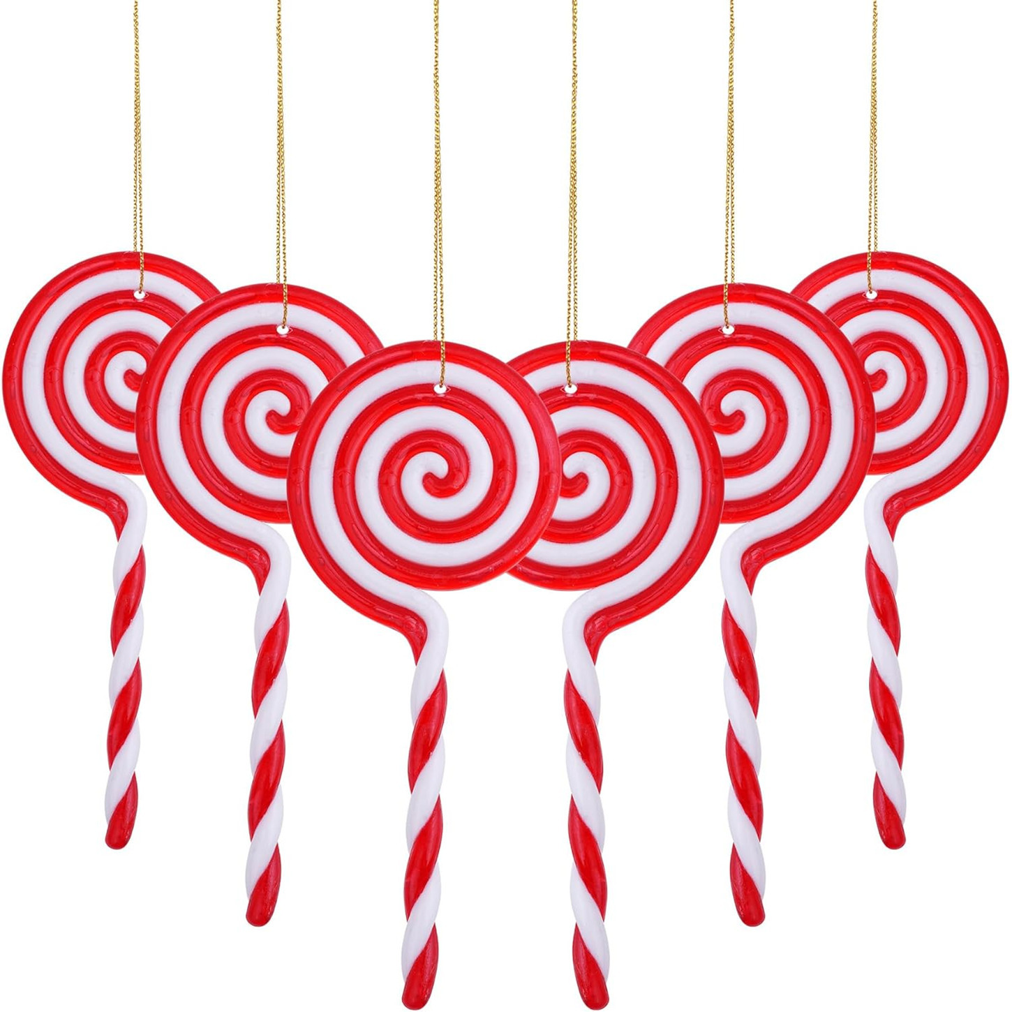 Precio de fábrica en stock acrílico artificial muleta decoración árbol de Navidad pequeña muleta acrílico caramelo colgante traje de Navidad