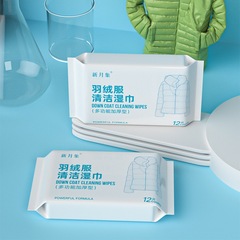 Ten packs of down jacket cleaning wet wipes travel size, waterless wet wipes for clothing dry cleaning, oil and stain removal