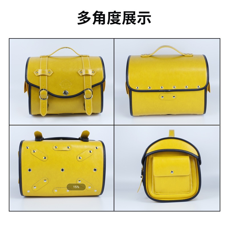Cross-Border New Upgraded Quick-Release Motorcycle and Electric Vehicle Riding Gear Rear Seat Bag, Riding Storage Essential, Helmet Bag