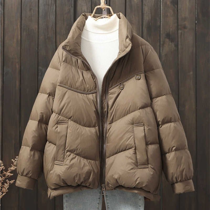 Women's Clothing Lightweight short winter coats jacket for women new winter coats stylish fashion women's clothing small stand collar winter coat_voghion.com