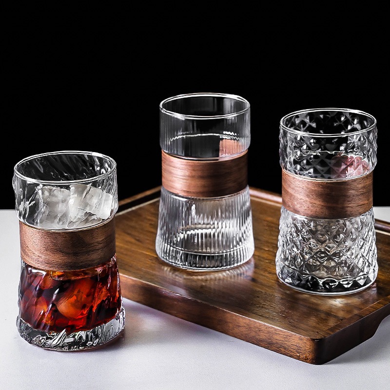 Taza de agua de vidrio transparente para niños, taza de té de aislamiento térmico de bambú, taza de cerveza, taza de jugo, taza de café