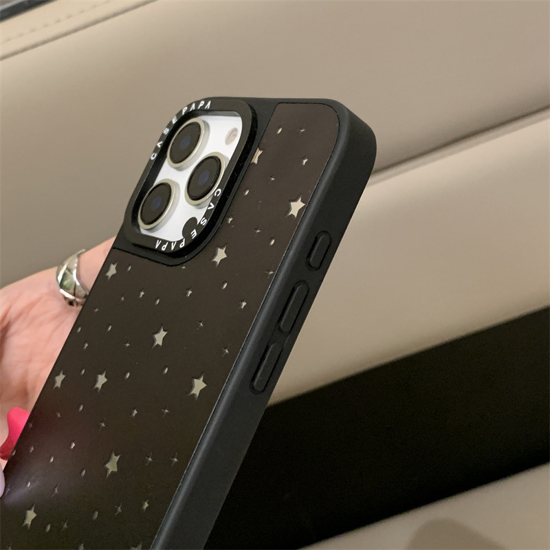 甜酷辣妹五角星苹果16Pro手机壳适用iPhone15Pro磁吸镜面14Pro/13|undefined