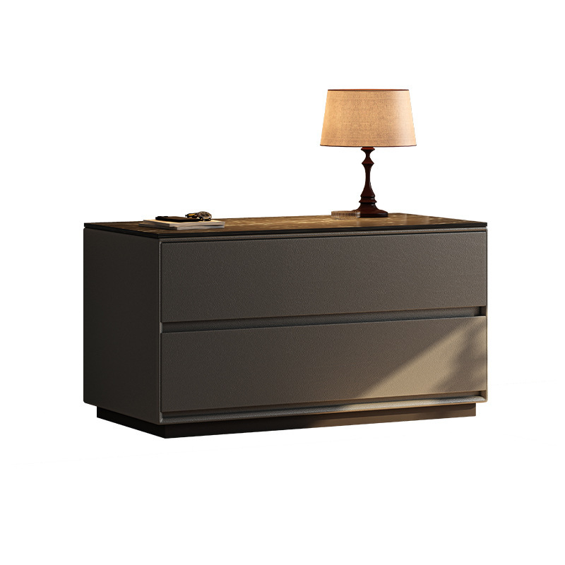 Armario de almacenamiento de mesita de noche todo en uno 2025 nuevo armario de almacenamiento de dormitorio doméstico de gran tamaño armario italiano de madera maciza de lujo ligero