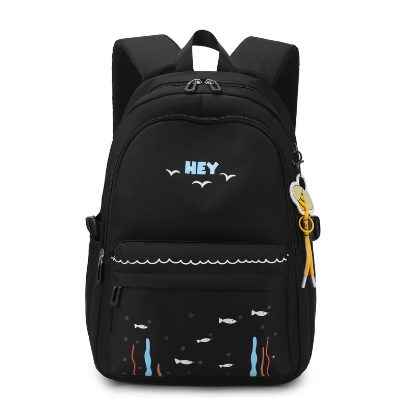 Natural de Peces nuevo estilo casual mochila para estudiantes de la escuela primaria de gran capacidad Universal para niños y niñas de Grado 3 a grado 6