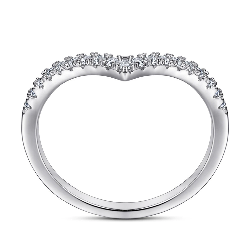通琳 (Cross-border trading), fashionable gemstone ring, pleated skirt, accessory, Korean style, silver 925 sample, on index finger