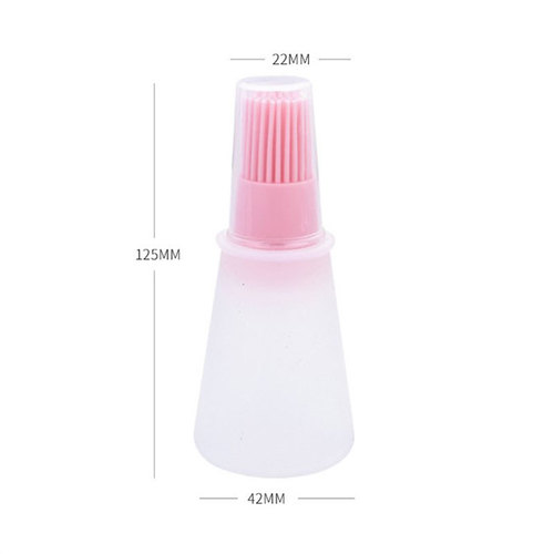 Wholesale Silicone Oil Bottle Brush with Lid BBQ Oil Brush Oil Pot Brush BBQ Brush Oil Bottle Kitchen Gadgets