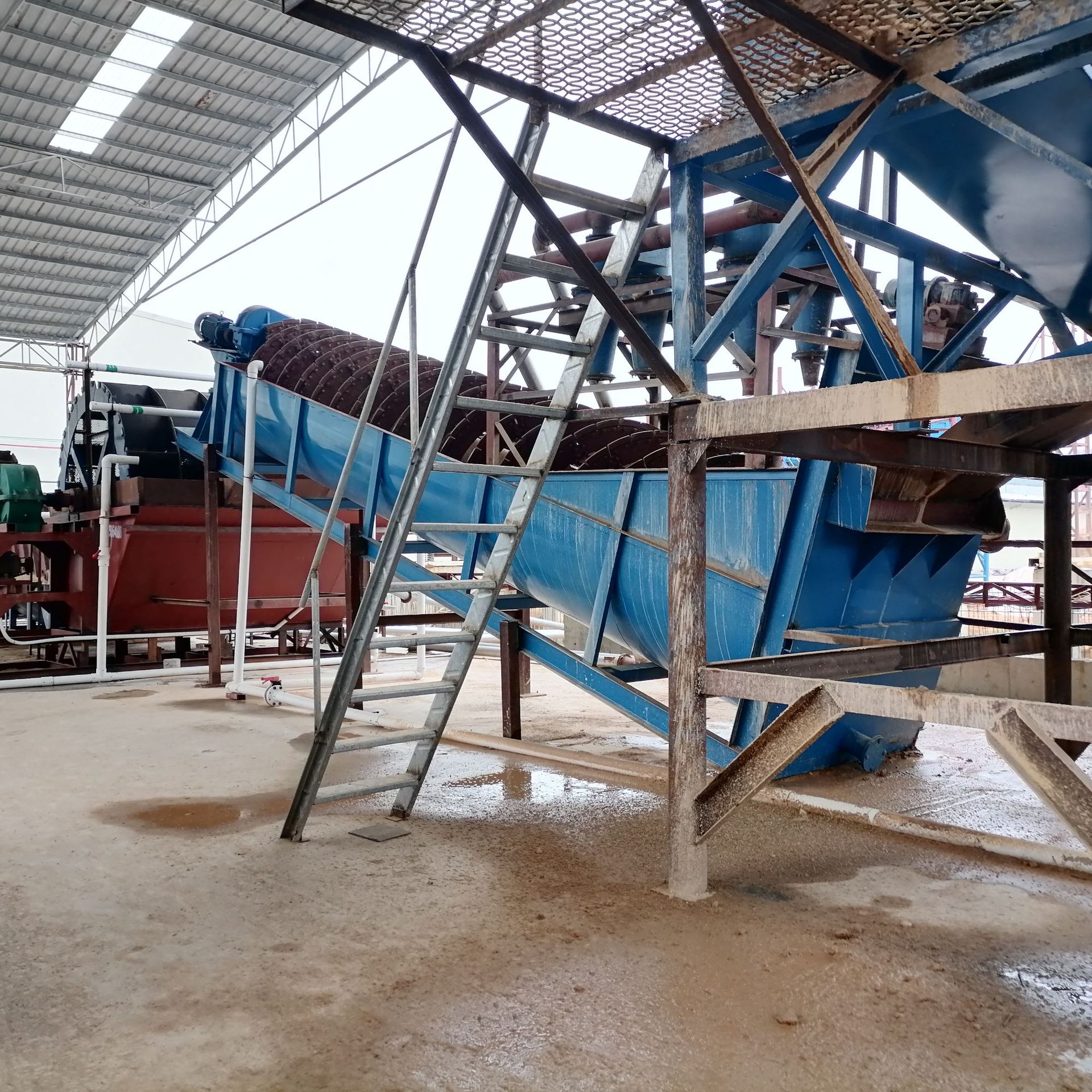 螺旋分级机+轮斗沙沙机