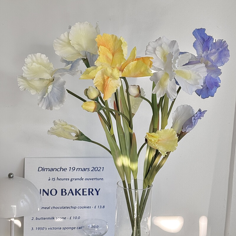 3 Alice Iris Flower Artificial Flower Fake Flower Oil Painting Style Home Decoration Hotel Soft Flower Arrange Photo Props 3 Alice Iris Flower Artificial Flower Fake Flower Oil Painting Style Home Decoration Hotel Soft Flower Arrange Photo Props