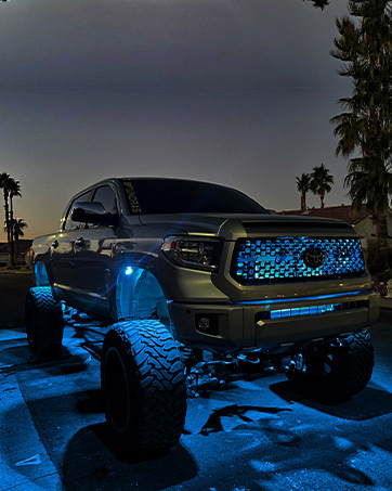 Cross-border explosions car RGB chassis light colorful app control Bluetooth chassis light LED off-road vehicle voice control music