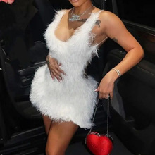 Sleeveless U-neck hip hugging dress��ɫ�o��U�I¶�������B��ȹ