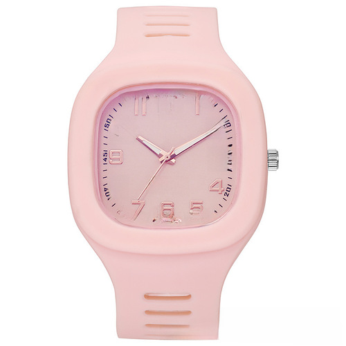 Stylish square watch for women, Instagram-inspired college style quartz watch for students, unique minimalist Korean version electronic watch