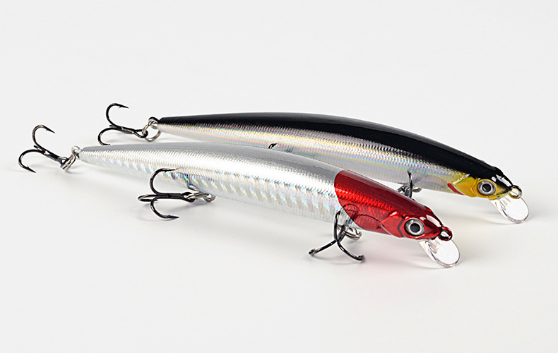 Shallow Diving Minnow Lures Sinking Hard Plastic Baits Fresh Water Bass Swimbait Tackle Gear