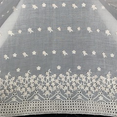 3D small flower cotton cloth embroidery lace fabric tablecloth material dress shirt lace accessories 135cm wide 