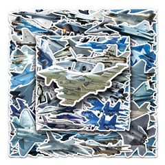 50 Fighter Graffiti Personalized Cross-border Cool Military Card DIY Phone Case Luggage Sticker Waterproof