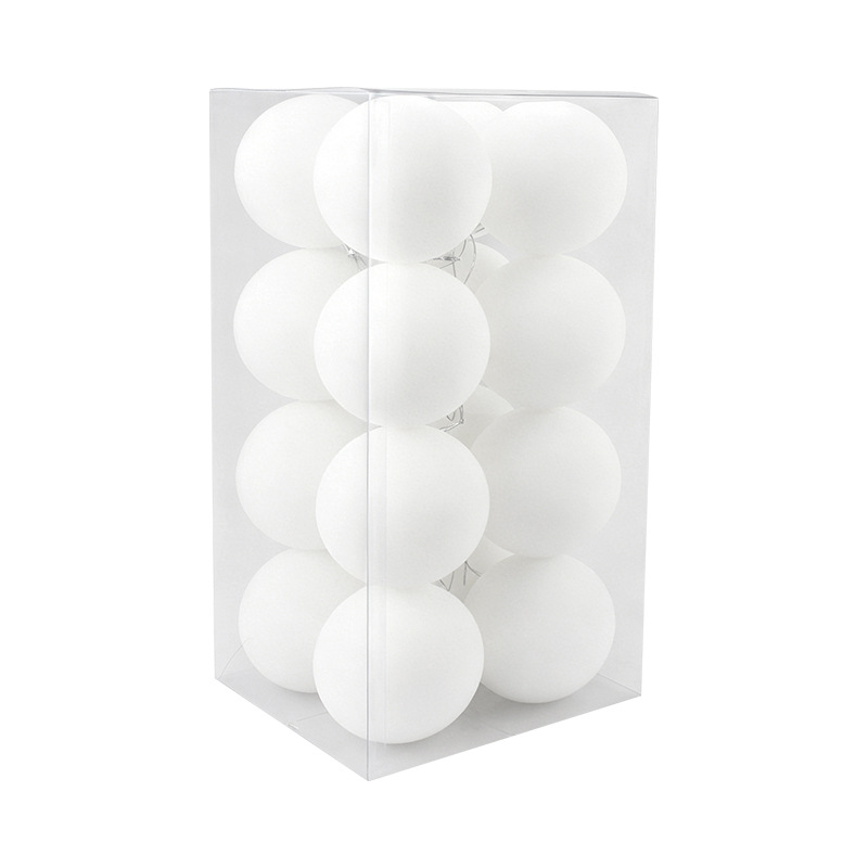 Bolas de Navidad 10CM / 16pcs Bolas de Navidad flotadas Bolas de plástico Colgante de Navidad atmósfera de vacaciones
