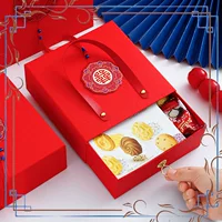 Новая подарочная коробка для свадьбы, портативная коробка для конфет, коробка для подарков жениху и подружкам невесты, упаковка для подарков.