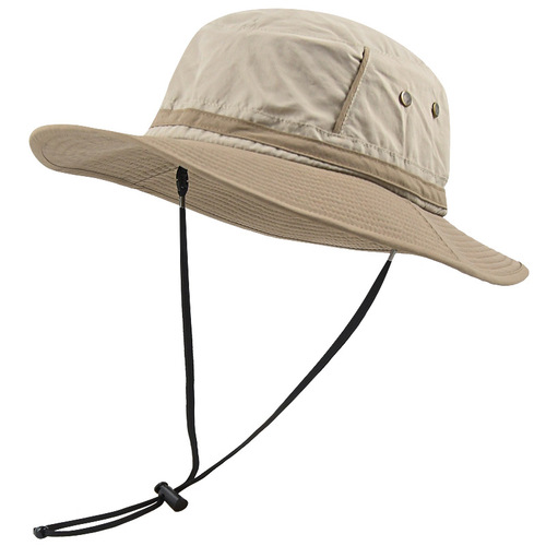 Big head fisherman hat women's summer quick-drying sun hat men's trendy hat retro large brim anti-UV outdoor sun protection