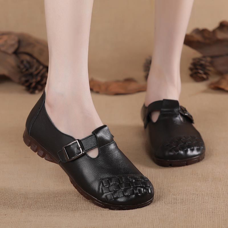 Summer non-slip retro ethnic Crocs-style slippers