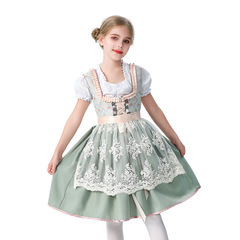 2025子供服女の子cosメイド服子供服ドイツビール祭りミュンヘン農場田園ワンピース