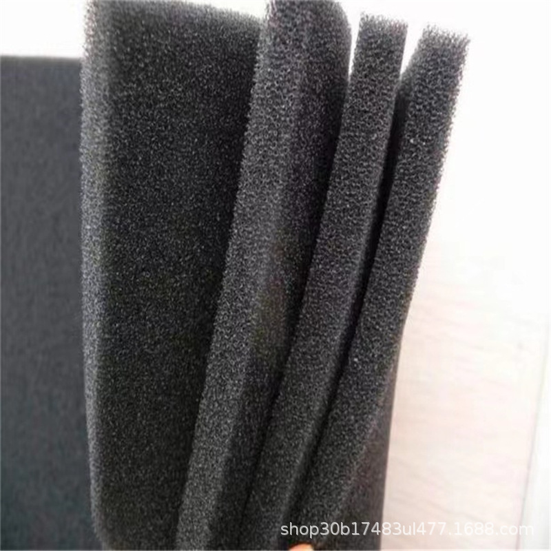 聚氨酯海绵族箱过滤海绵鱼缸滤材黑色防尘海绵PU海绵空气过滤海绵