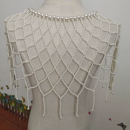 Qing Benjia Heavy Industry Hanfu Pearl с бахроной ручкой с облачными плечами элегантный чонсам аксессуары фото шаль реквизит X47