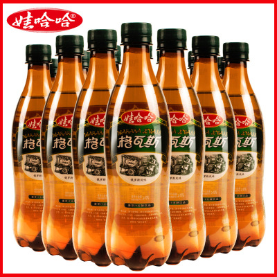 娃哈哈格瓦斯发酵饮品俄罗斯风味饮料600ml*12大瓶汽水碳酸饮料|ms