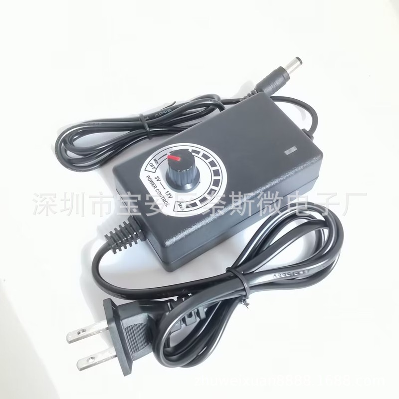 3-12V2A電源アダプタ調整可能電圧スイッチ調速調温調光ランプ付きポンプ小ファン電源|undefined