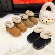儿童雪地靴女童靴子2025新款冬季男童棉鞋加绒加厚韩版百搭保暖鞋