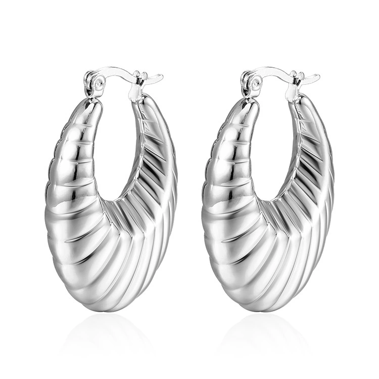 Серьги из нержавеющей стали, европейский стиль, 18 К, оптовая продажа