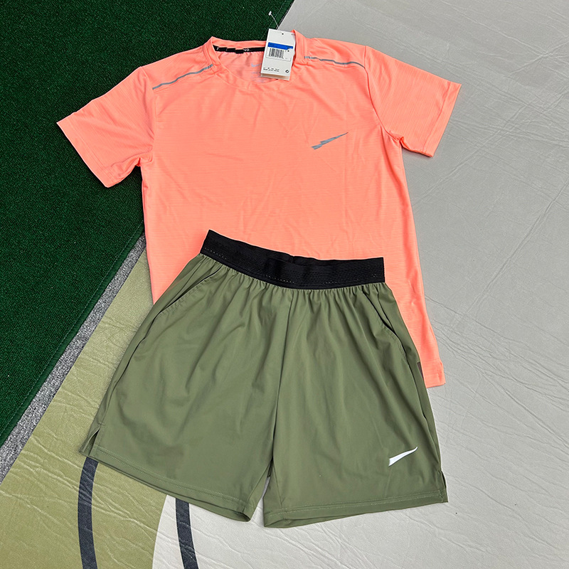 Tendencia de entrenamiento, carrera, fitness, malla, camiseta de secado rápido, elástica, comercio exterior, malla ligera, hombre