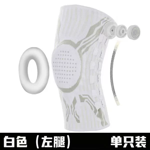 Cross-Border Pressure-Adjustable Knob-Type Knee Brace for Sports, Basketball, and Running, Professional Knee Joint Support with Spring and Silicone Shock Absorption