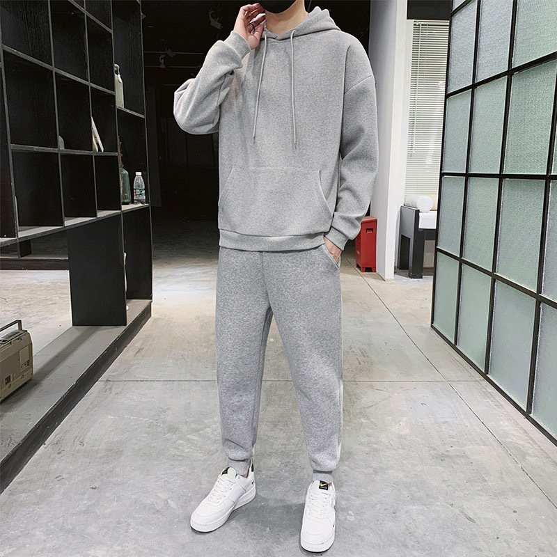 Chaolun Cloth Hooded Sweater suit Long-sleeved Cardigan Jacket Pants Casual Wear Cross-border Men's Sports suit Chaolun Cloth Hooded Sweater suit Long-sleeved Cardigan Jacket Pants Casual Wear Cross-border Men's Sports suit